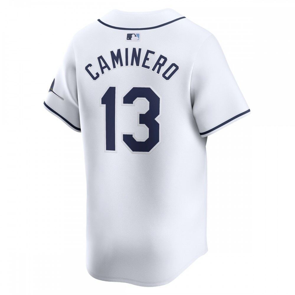 Junior Caminero Tampa Bay Rays Home Limited Player Jersey - White-Pro Kit Vault | Brand New 26/27 Sports Jerseys